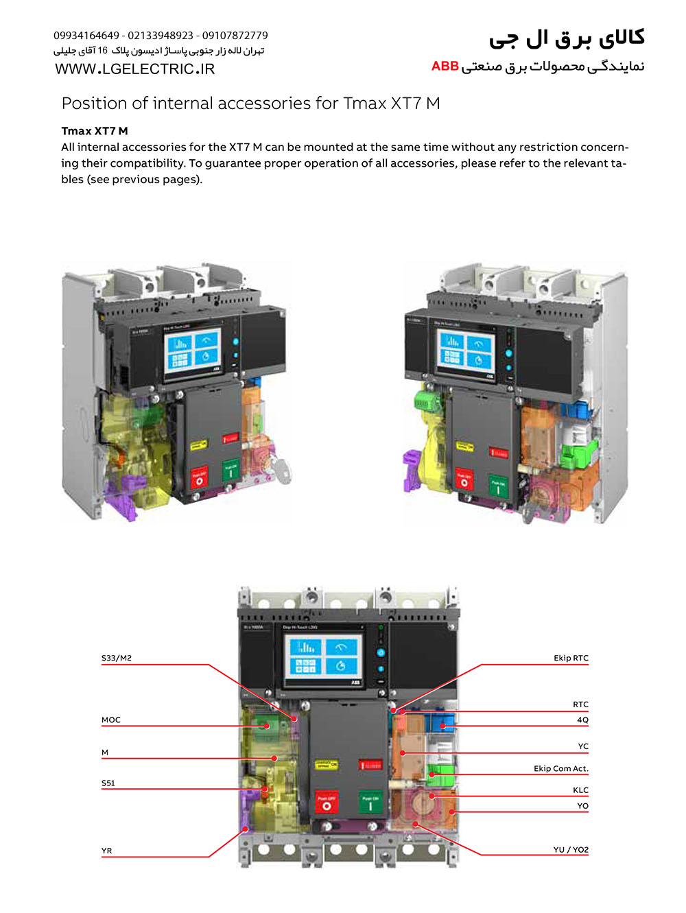 Spring charging motor - M