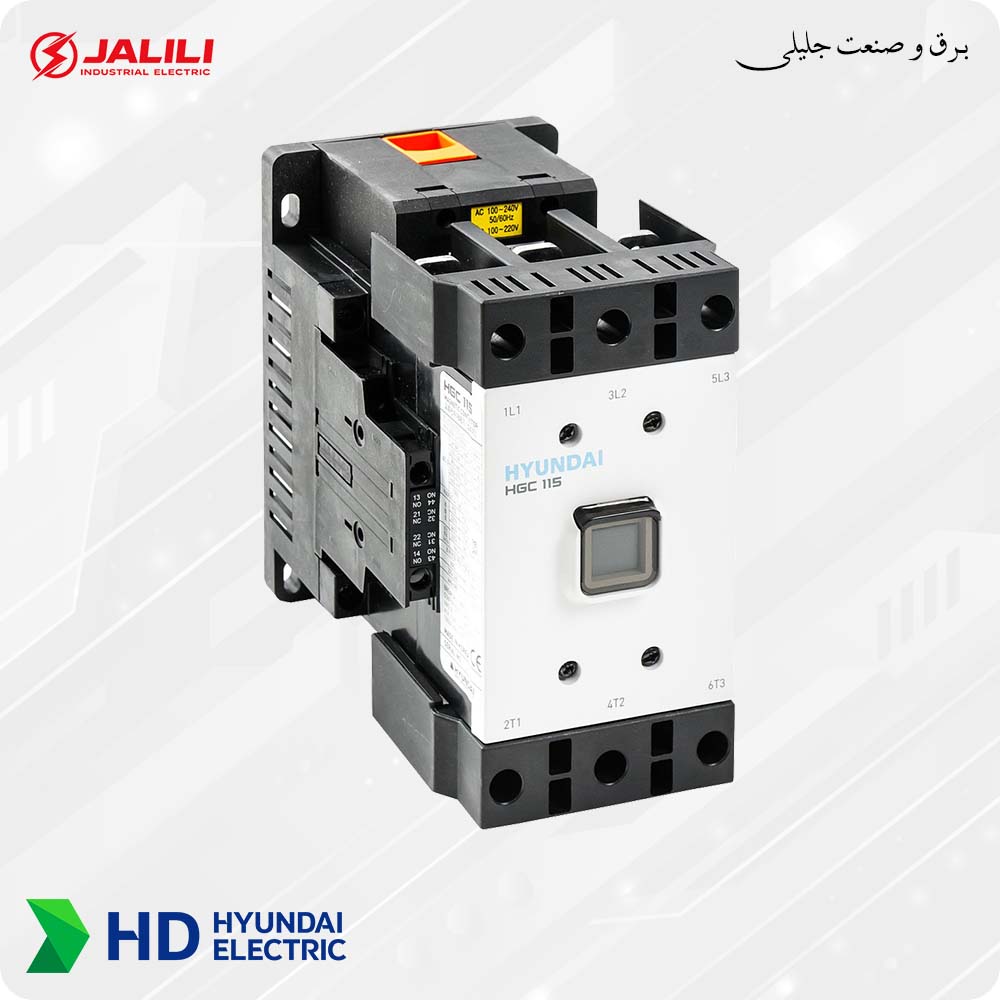 کنتاکتور 115 آمپر، 60 کیلووات هیوندای الکتریک مدل HGC115