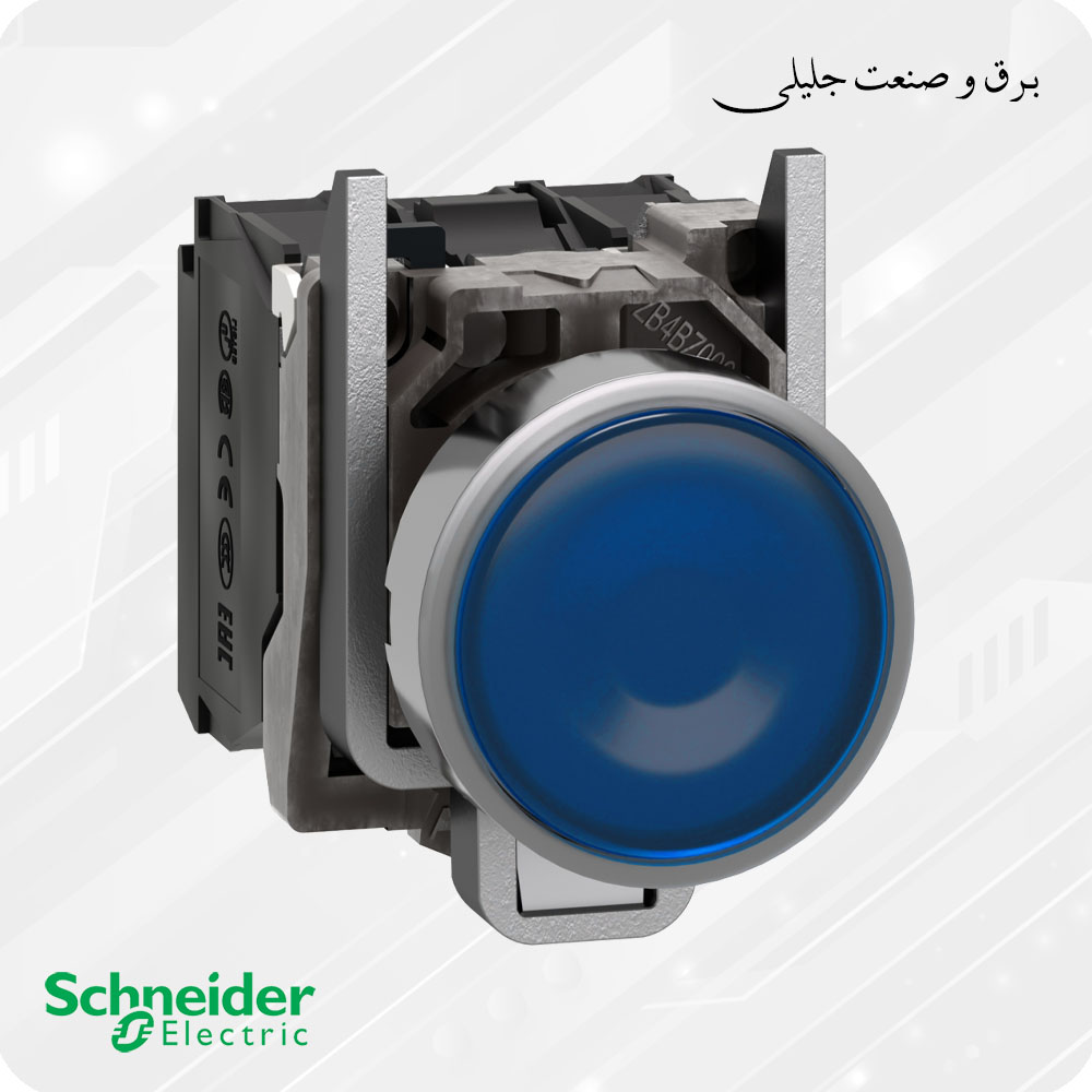 پوش باتن فلزی چراغدار اشنایدر SCHNEIDER