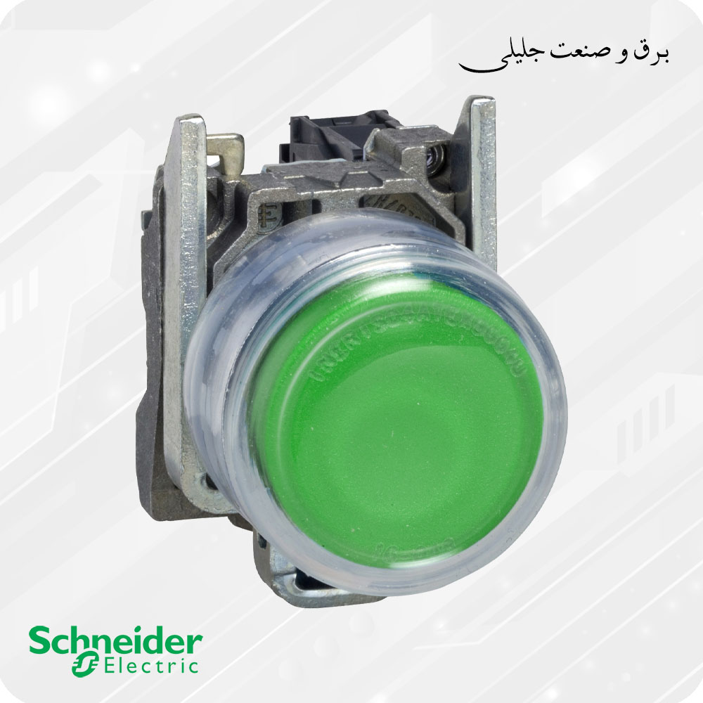 پوش باتن فلزی با محافظ پلاستیکی اشنایدر SCHNEIDER